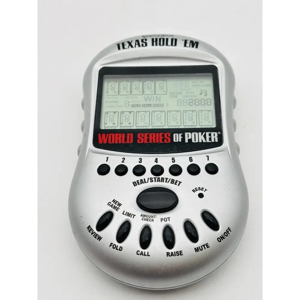 World Series Poker Texas Hold' Em Handheld Excalibur Electronic Game Tested